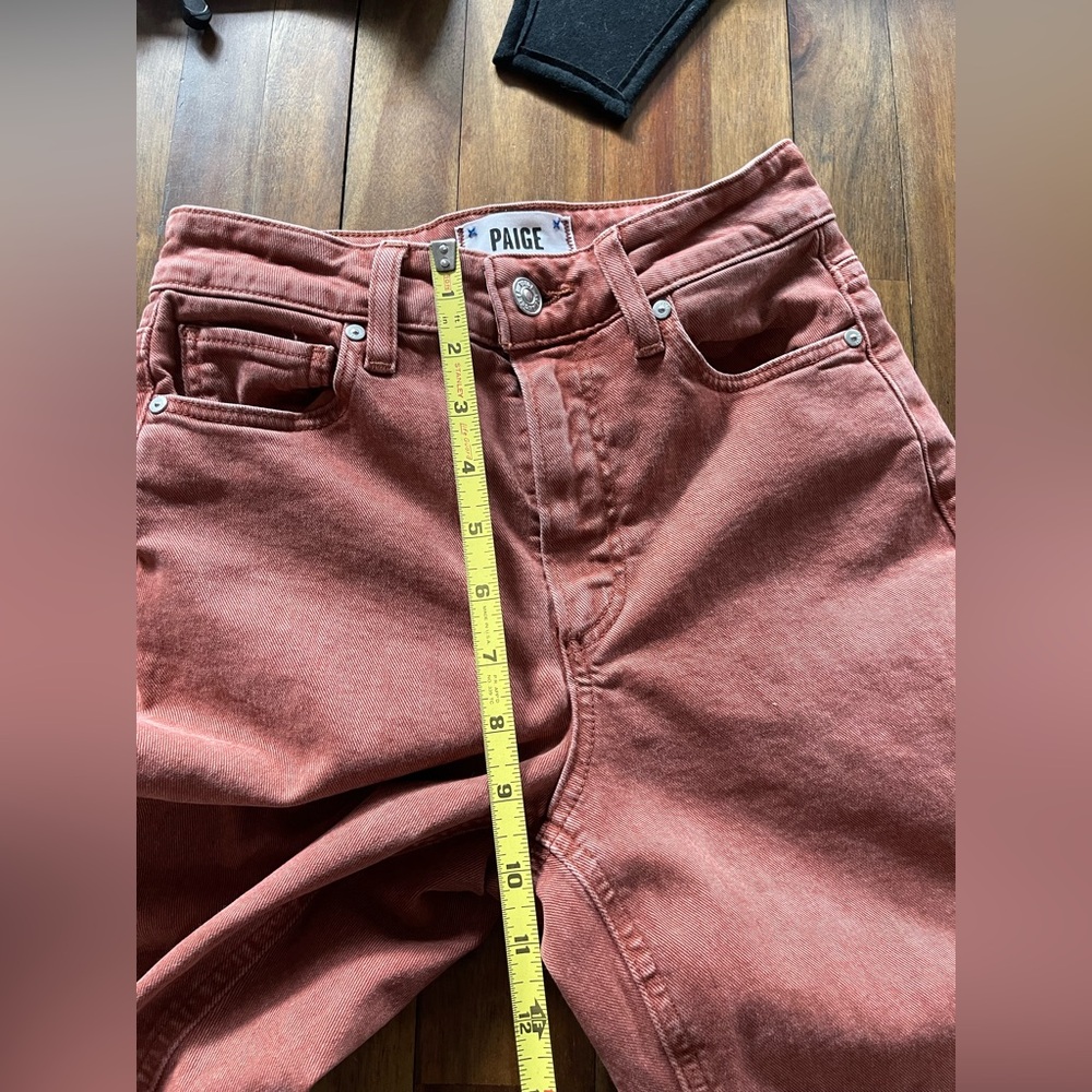 PAIGE Anessa wide leg ankle jeans terracotta - Picture 6 of 11